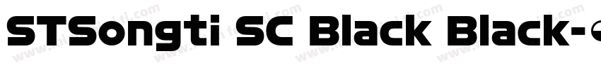 STSongti SC Black Black字体转换